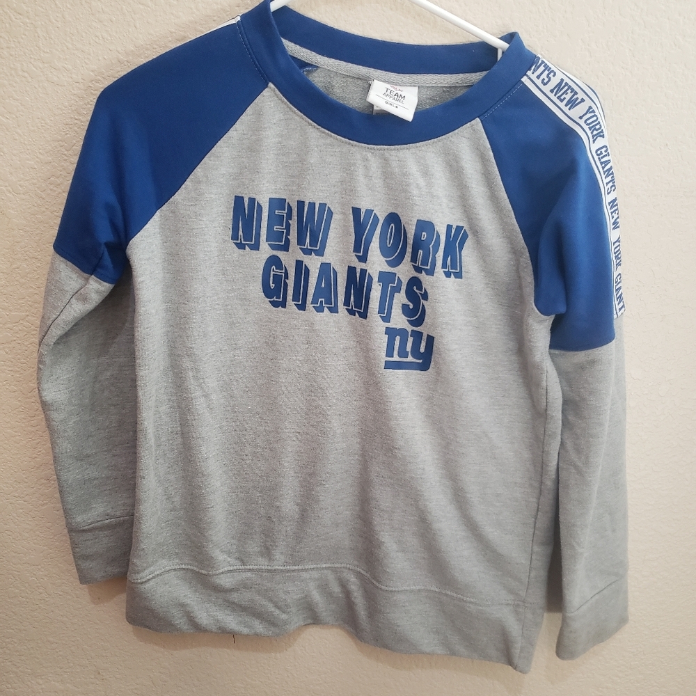 New York Giants Girls large 10/12 Longsleeve Shirt